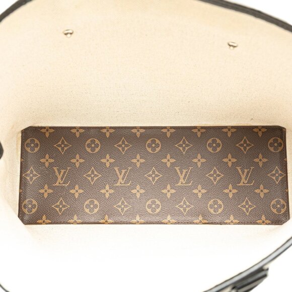 LOUIS VUITTON Black Monogram Leather Tote Bag - Picture 7 of 10